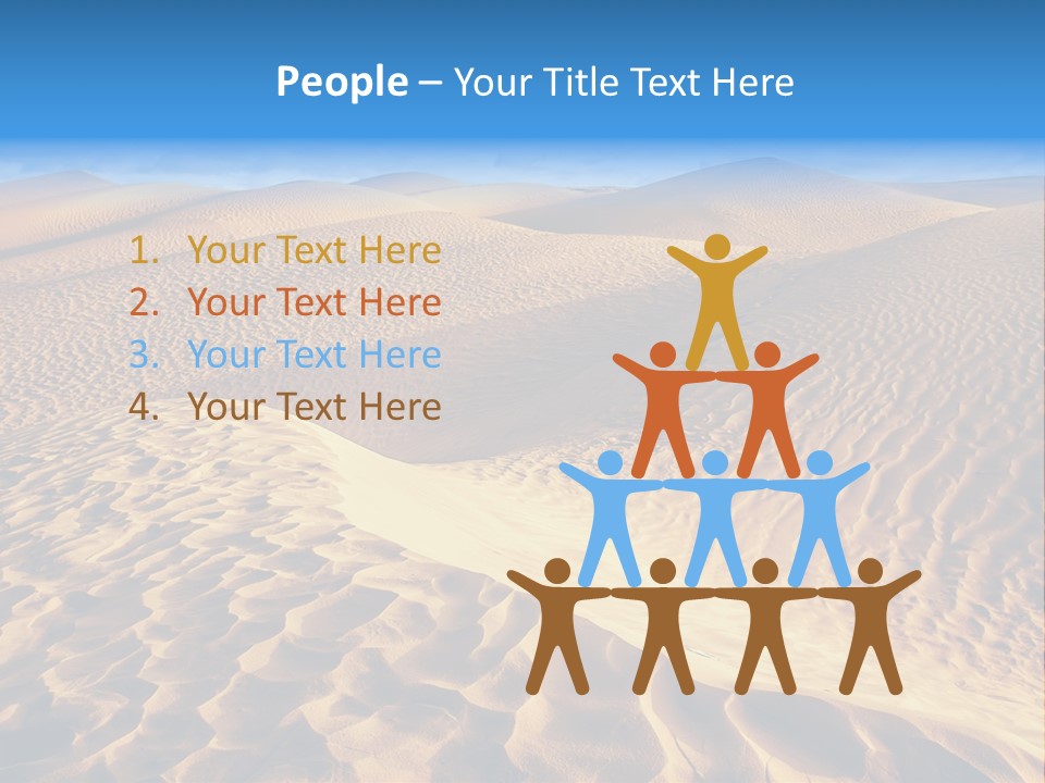 Wave Holiday Lonely PowerPoint Template