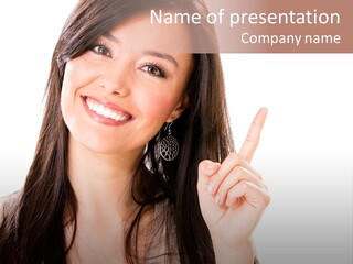 Woman Hispanic Success PowerPoint Template