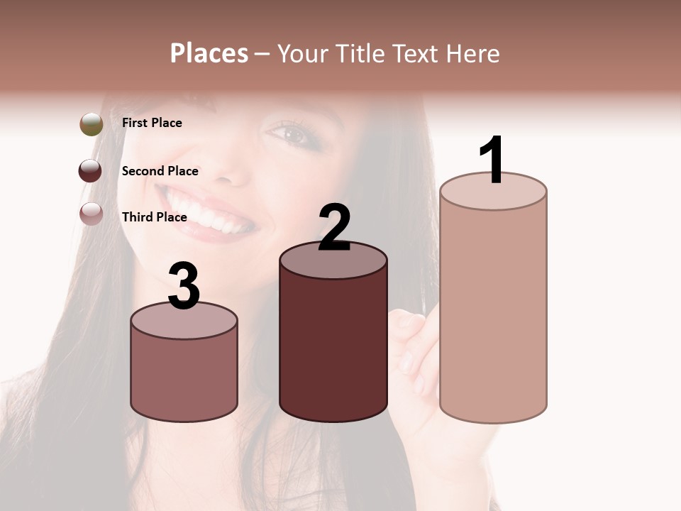 Woman Hispanic Success PowerPoint Template