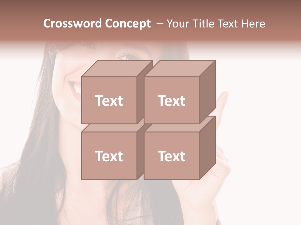 Woman Hispanic Success PowerPoint Template