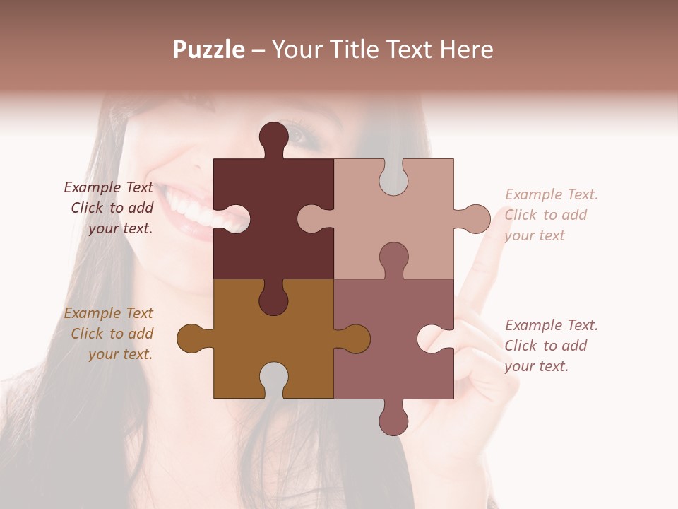 Woman Hispanic Success PowerPoint Template