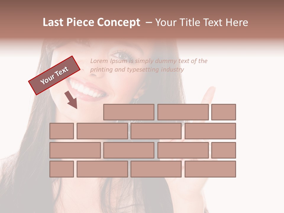 Woman Hispanic Success PowerPoint Template