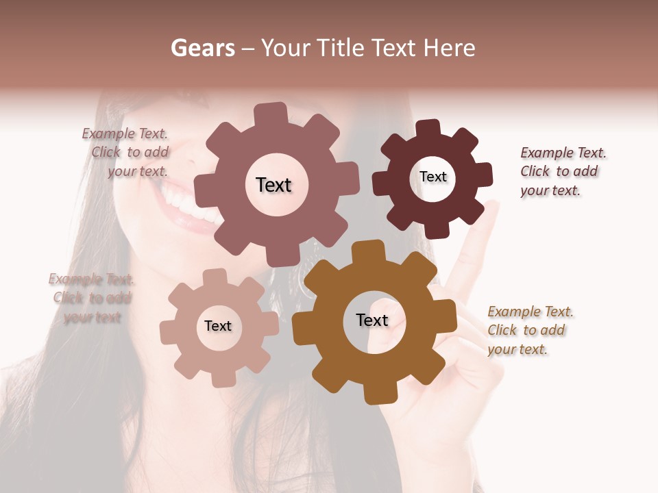 Woman Hispanic Success PowerPoint Template