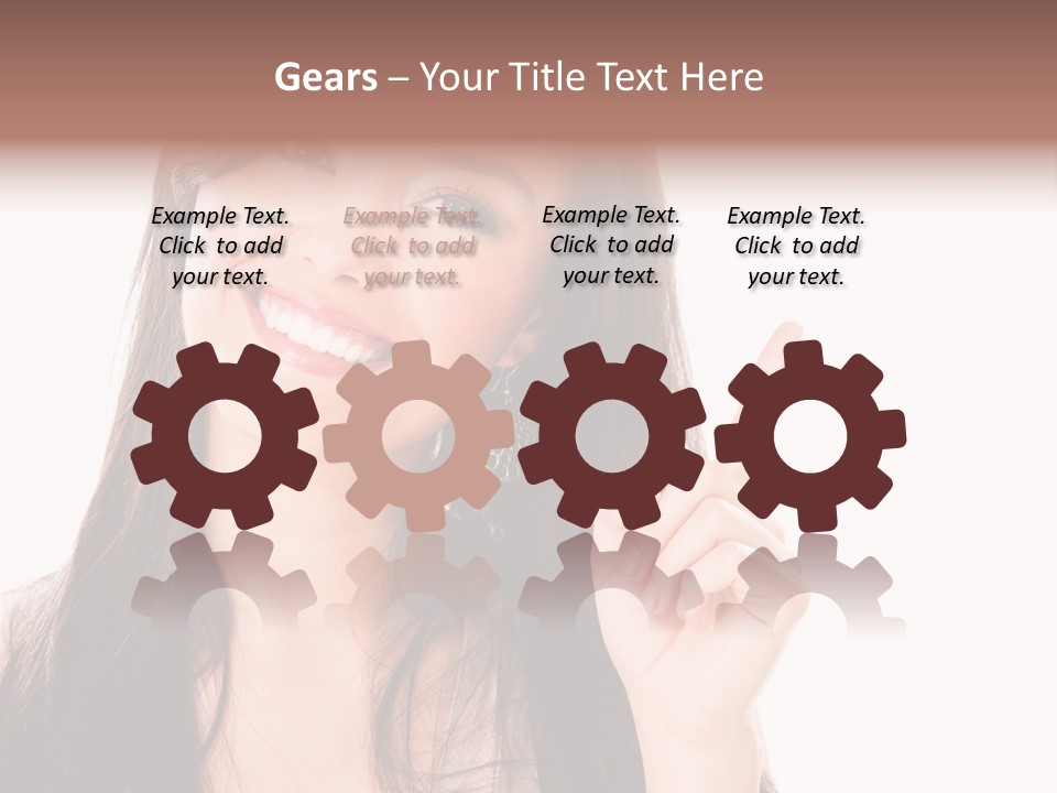 Woman Hispanic Success PowerPoint Template