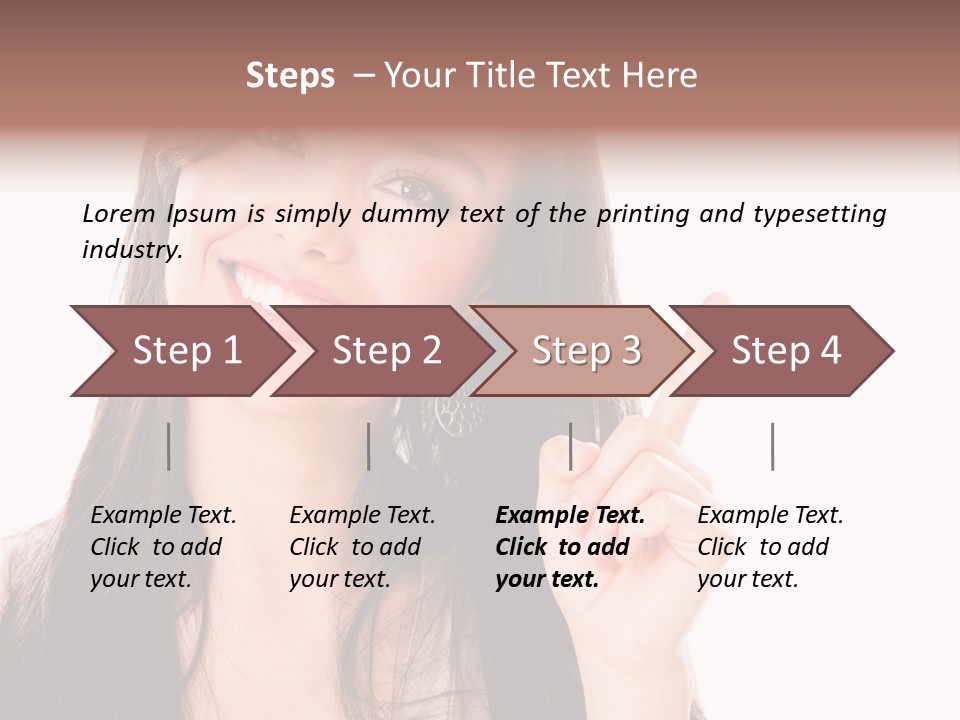 Woman Hispanic Success PowerPoint Template