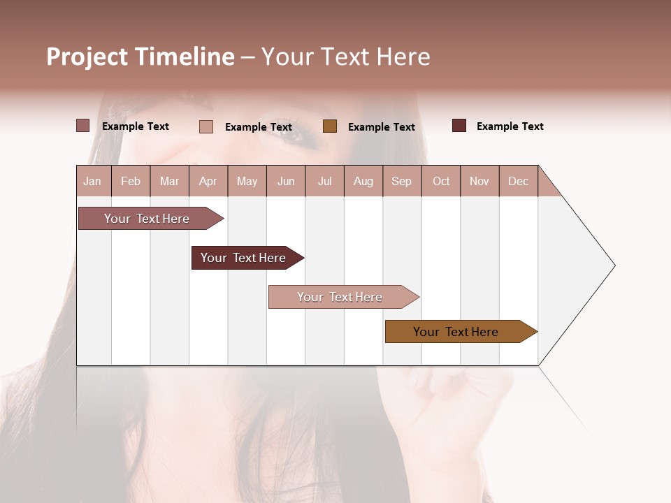 Woman Hispanic Success PowerPoint Template