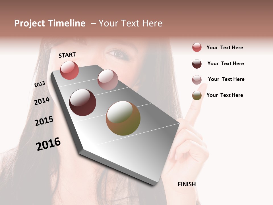 Woman Hispanic Success PowerPoint Template