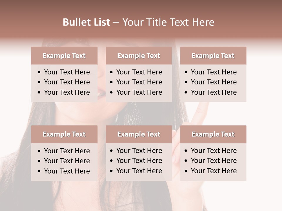 Woman Hispanic Success PowerPoint Template