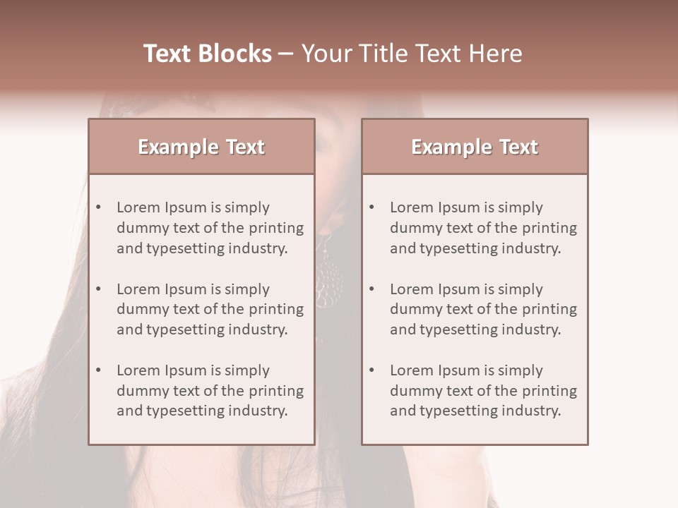 Woman Hispanic Success PowerPoint Template