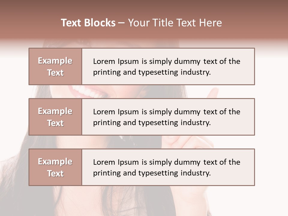 Woman Hispanic Success PowerPoint Template