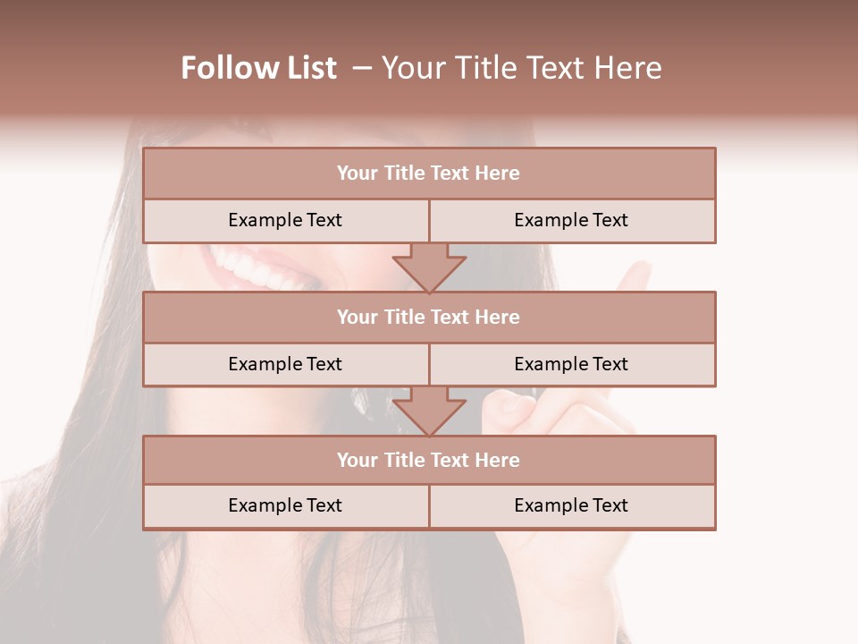 Woman Hispanic Success PowerPoint Template