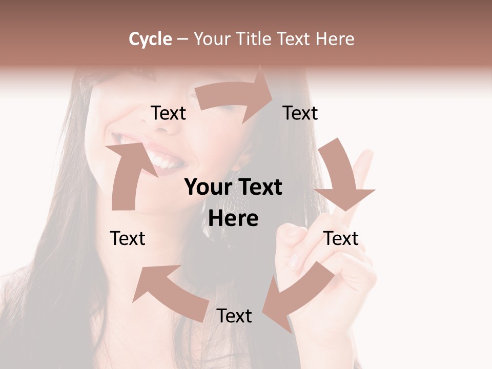 Woman Hispanic Success PowerPoint Template