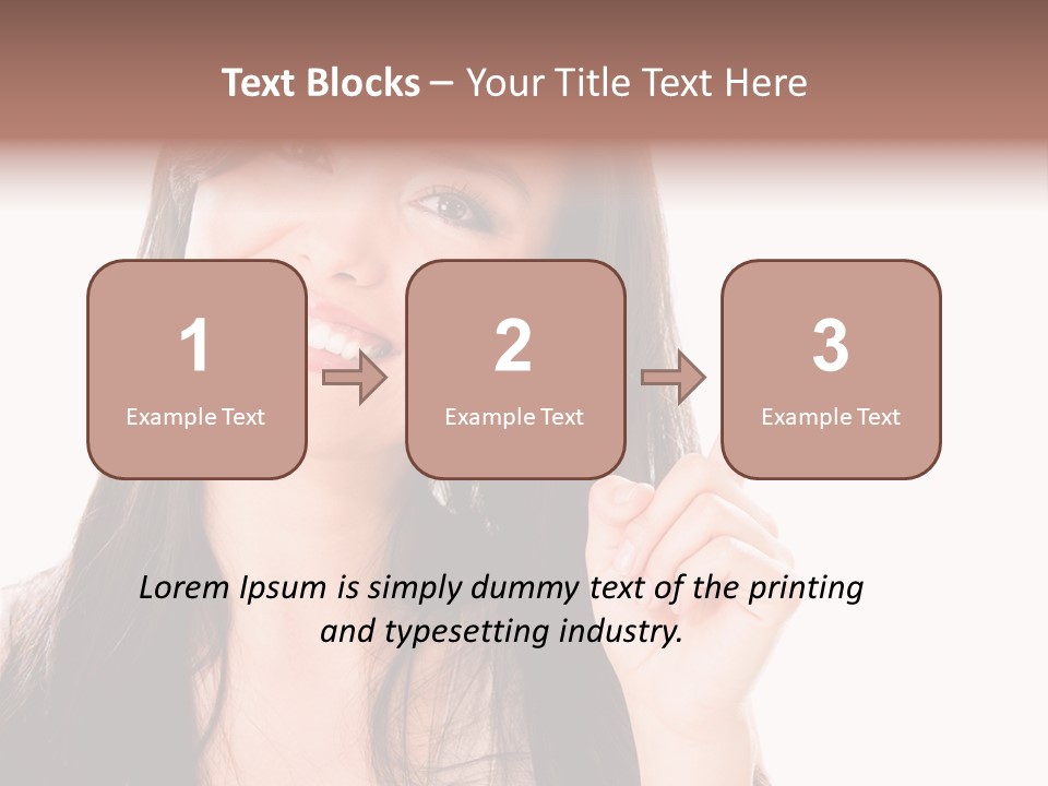 Woman Hispanic Success PowerPoint Template