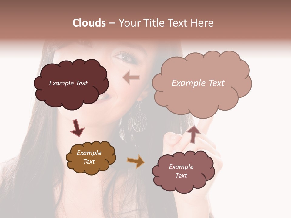 Woman Hispanic Success PowerPoint Template