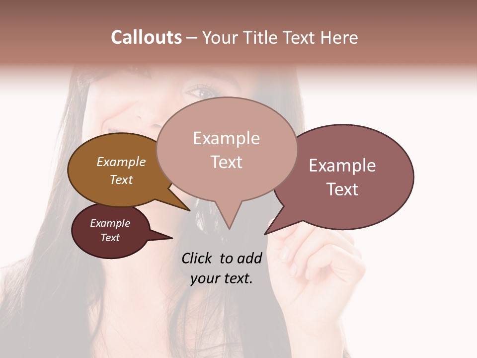 Woman Hispanic Success PowerPoint Template