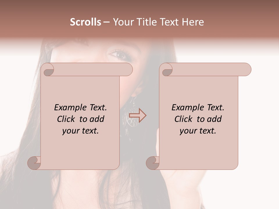 Woman Hispanic Success PowerPoint Template