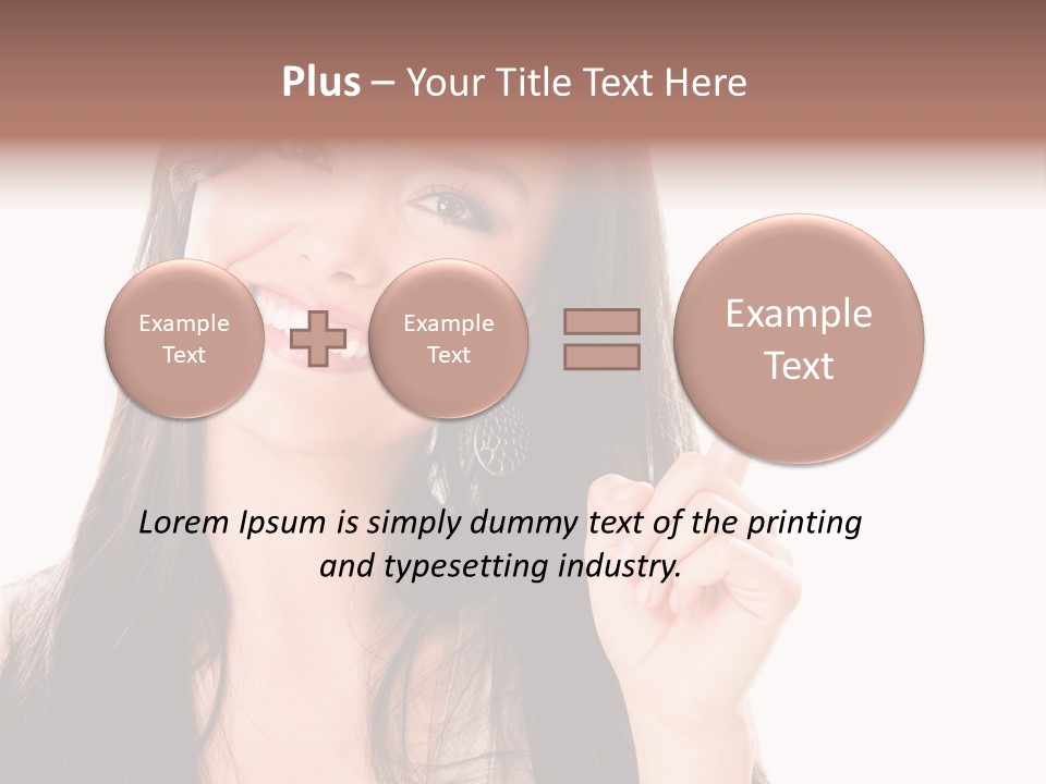 Woman Hispanic Success PowerPoint Template