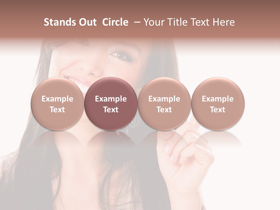 Woman Hispanic Success PowerPoint Template
