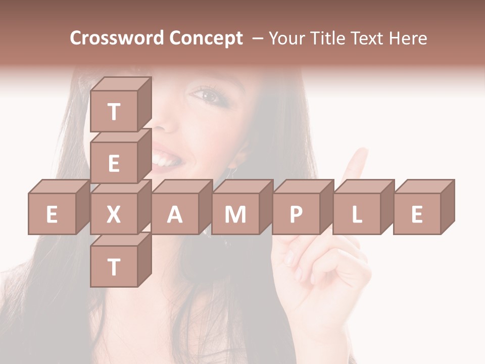 Woman Hispanic Success PowerPoint Template