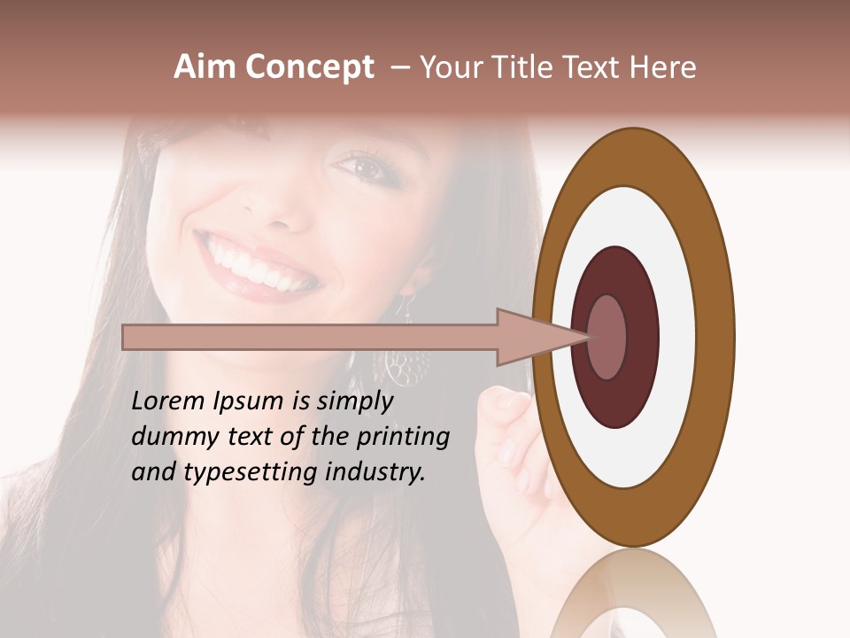 Woman Hispanic Success PowerPoint Template