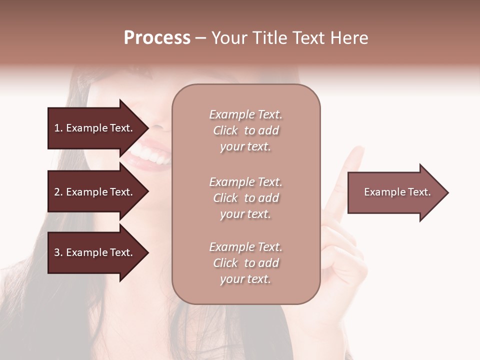 Woman Hispanic Success PowerPoint Template