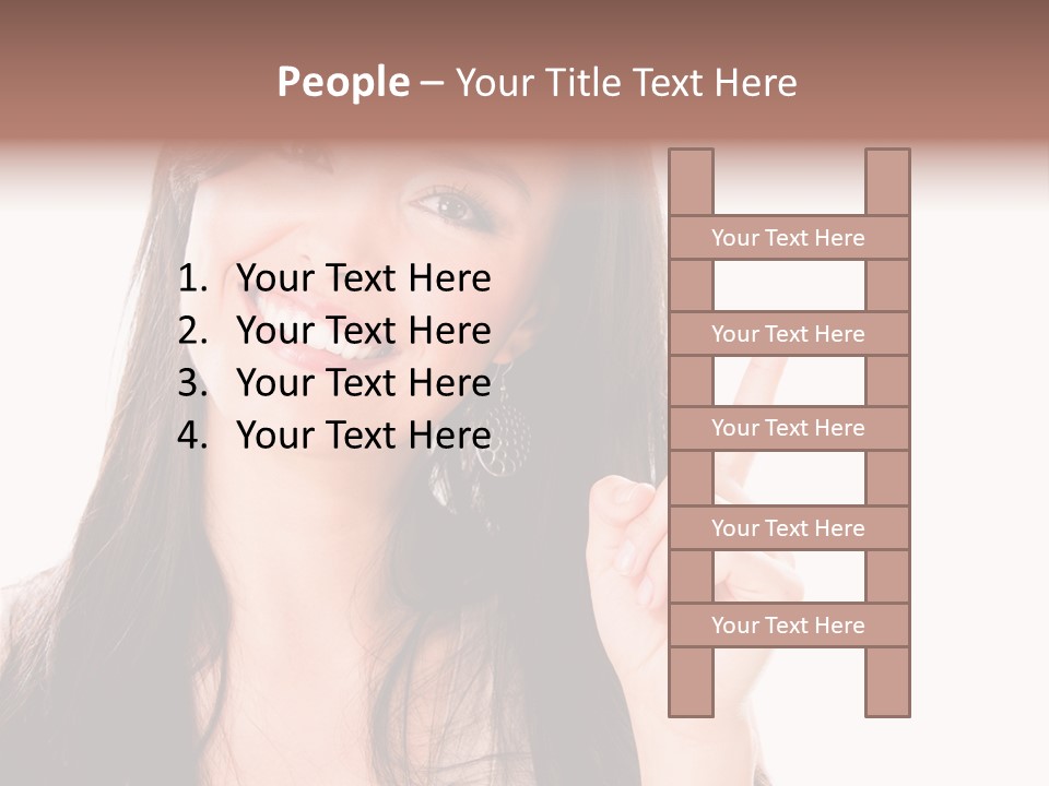 Woman Hispanic Success PowerPoint Template