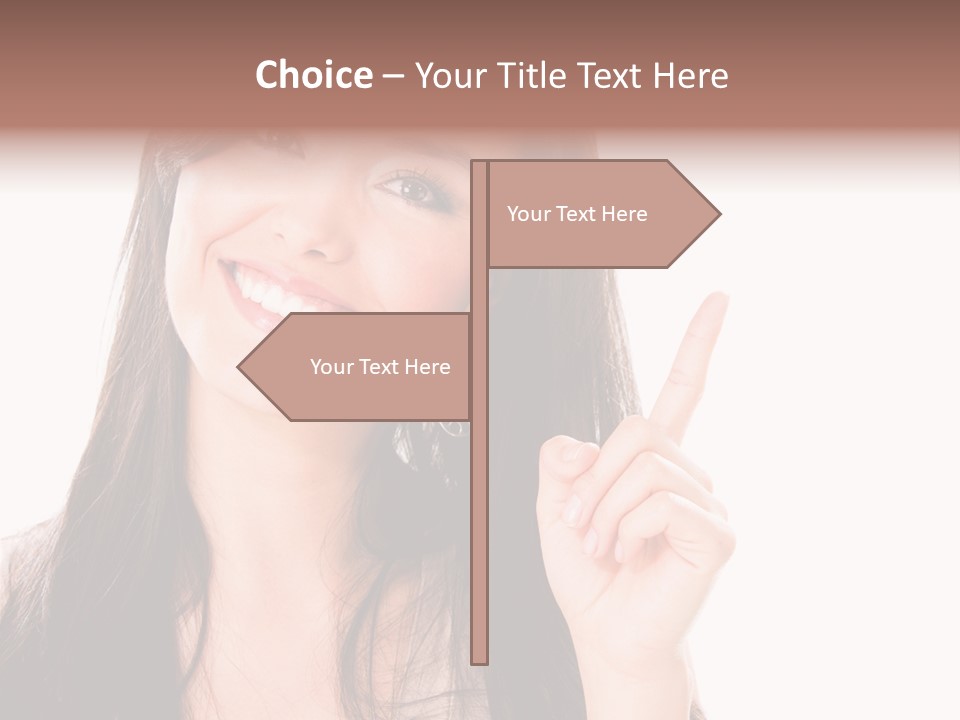 Woman Hispanic Success PowerPoint Template