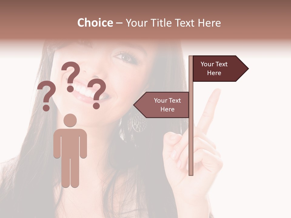 Woman Hispanic Success PowerPoint Template