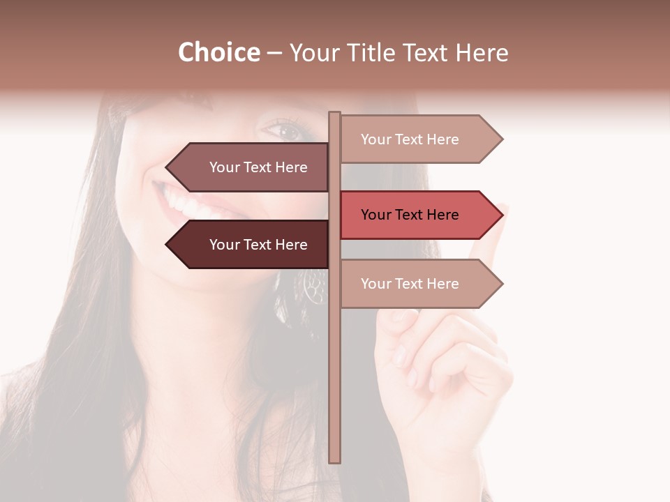 Woman Hispanic Success PowerPoint Template