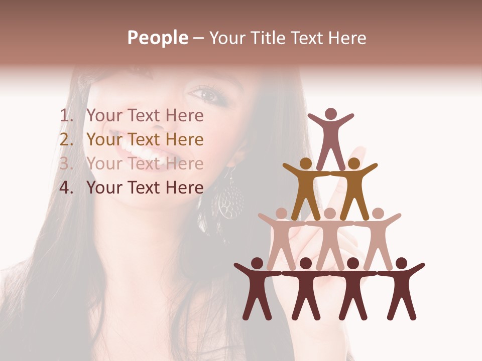 Woman Hispanic Success PowerPoint Template