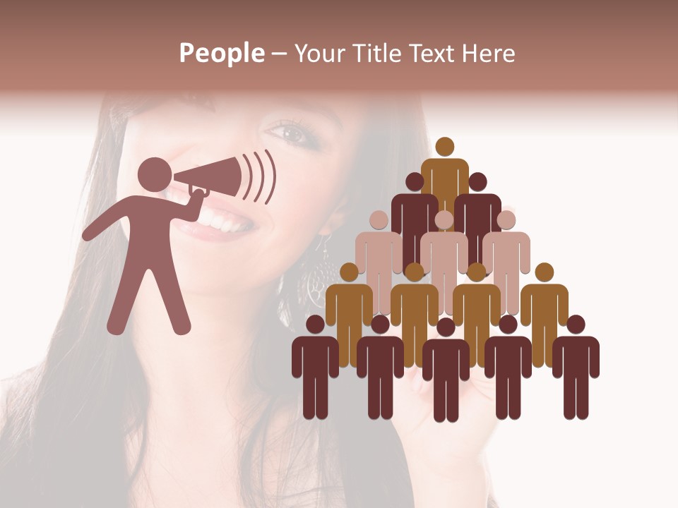 Woman Hispanic Success PowerPoint Template