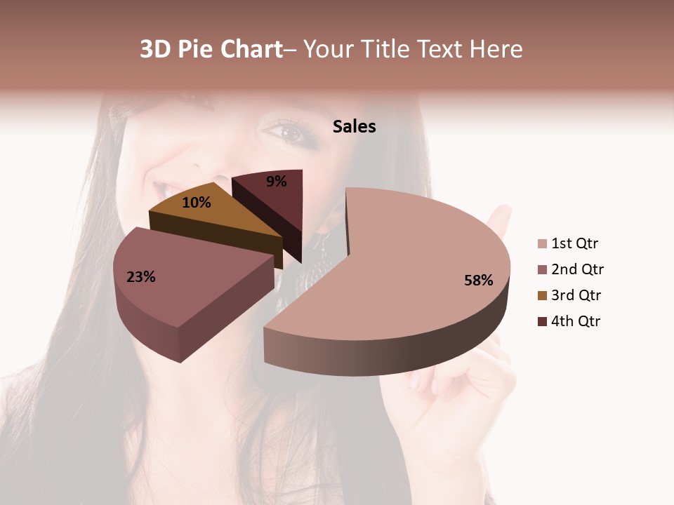 Woman Hispanic Success PowerPoint Template
