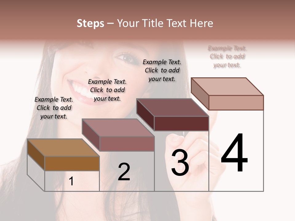 Woman Hispanic Success PowerPoint Template