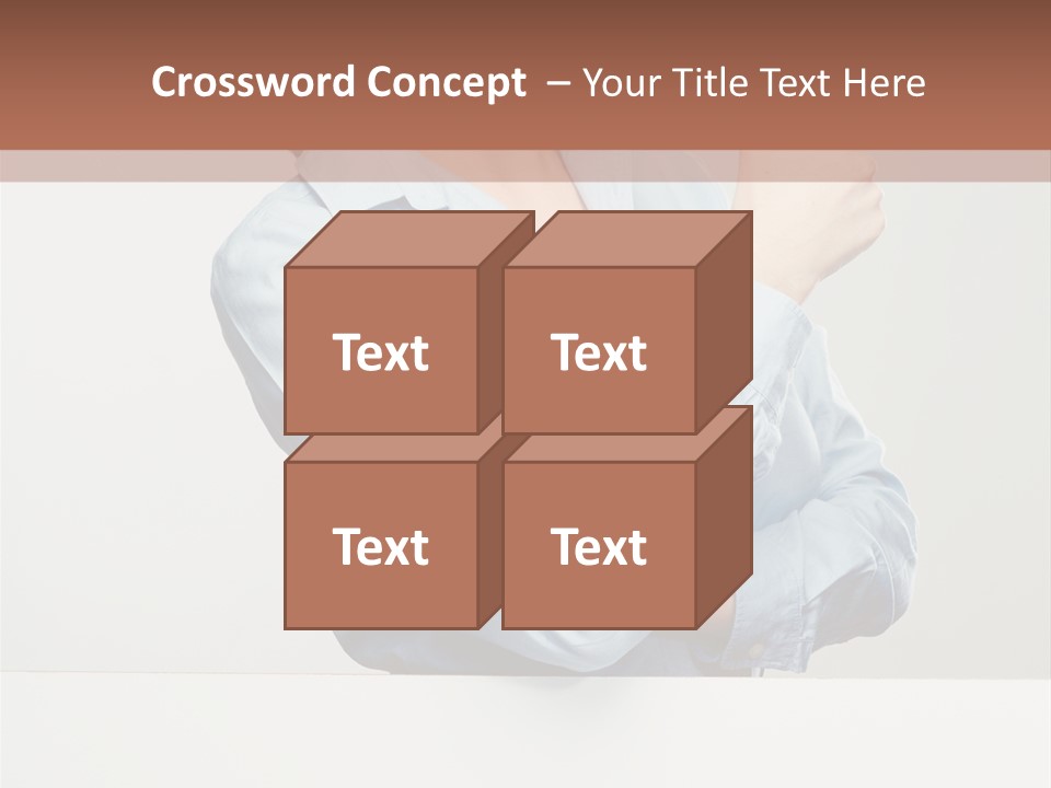 Brunette Thumb Paper PowerPoint Template