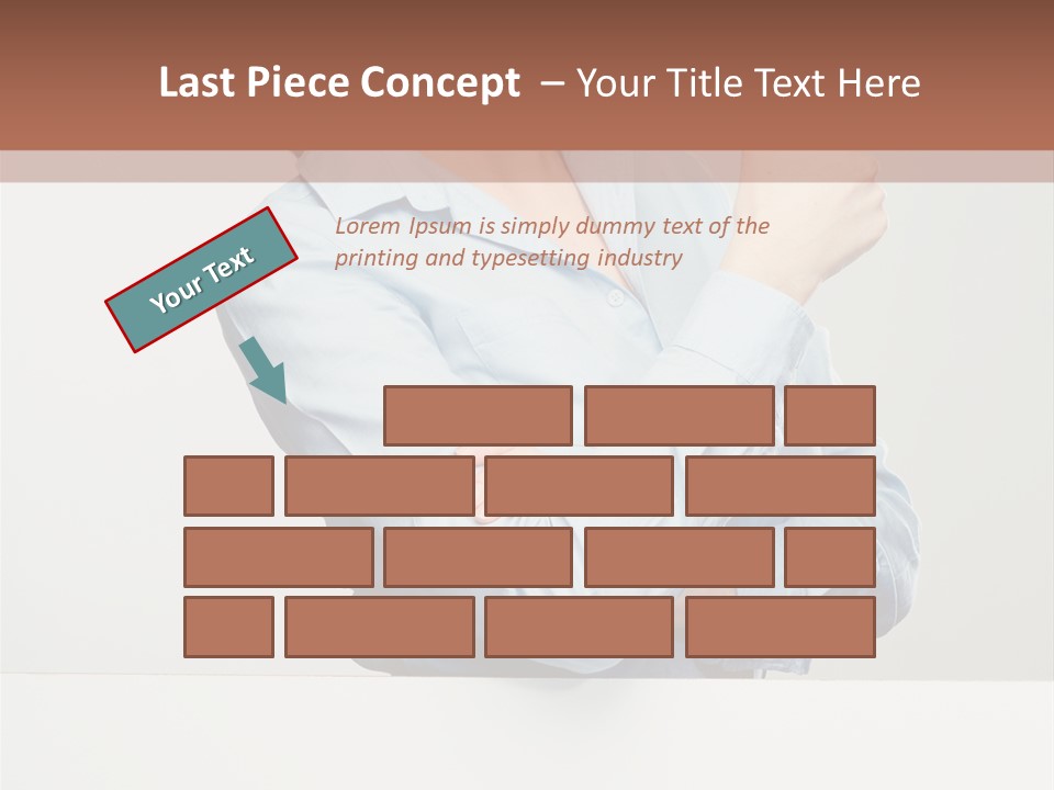 Brunette Thumb Paper PowerPoint Template