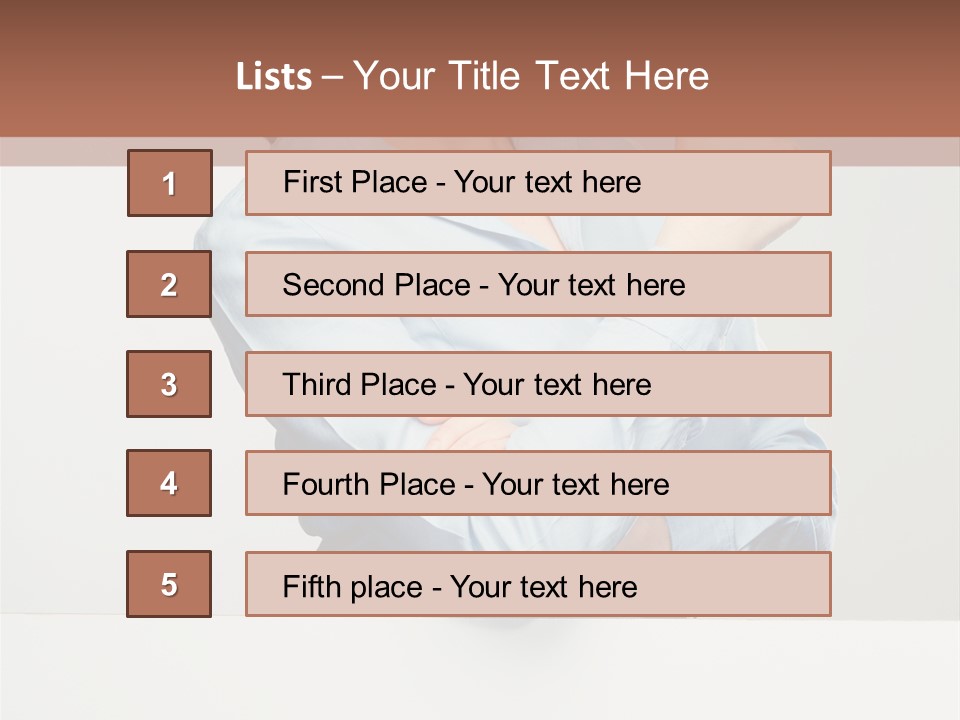Brunette Thumb Paper PowerPoint Template