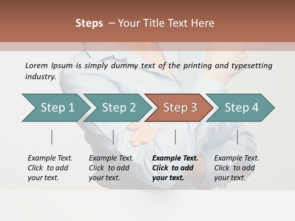 Brunette Thumb Paper PowerPoint Template