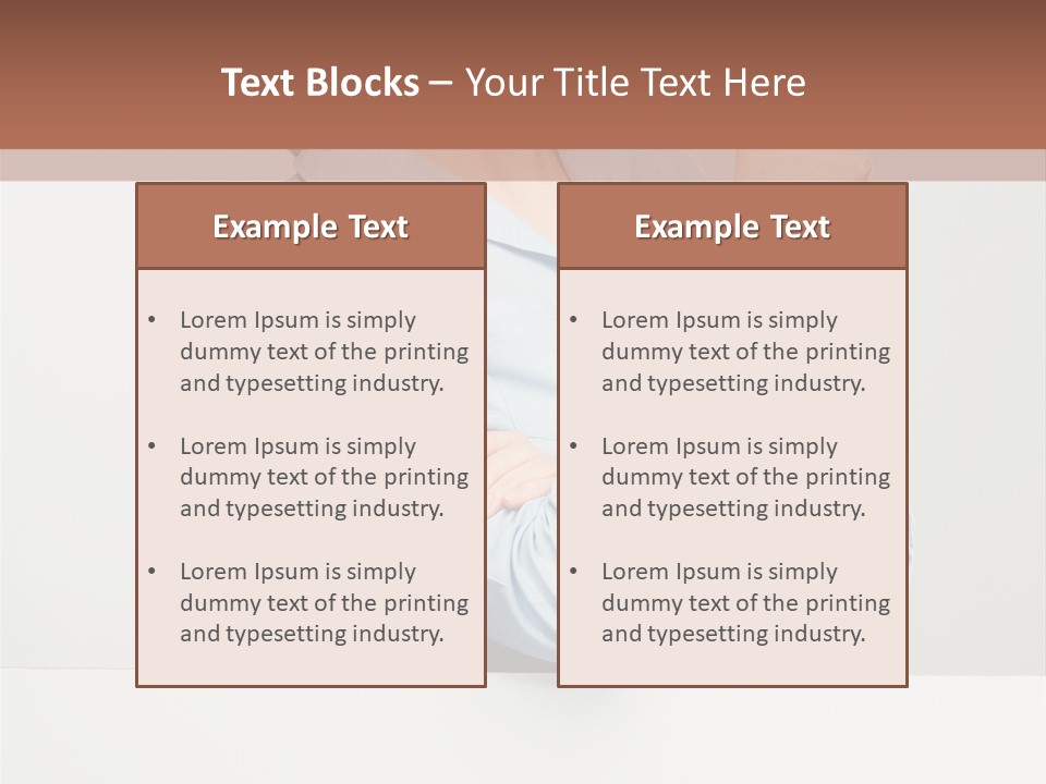 Brunette Thumb Paper PowerPoint Template