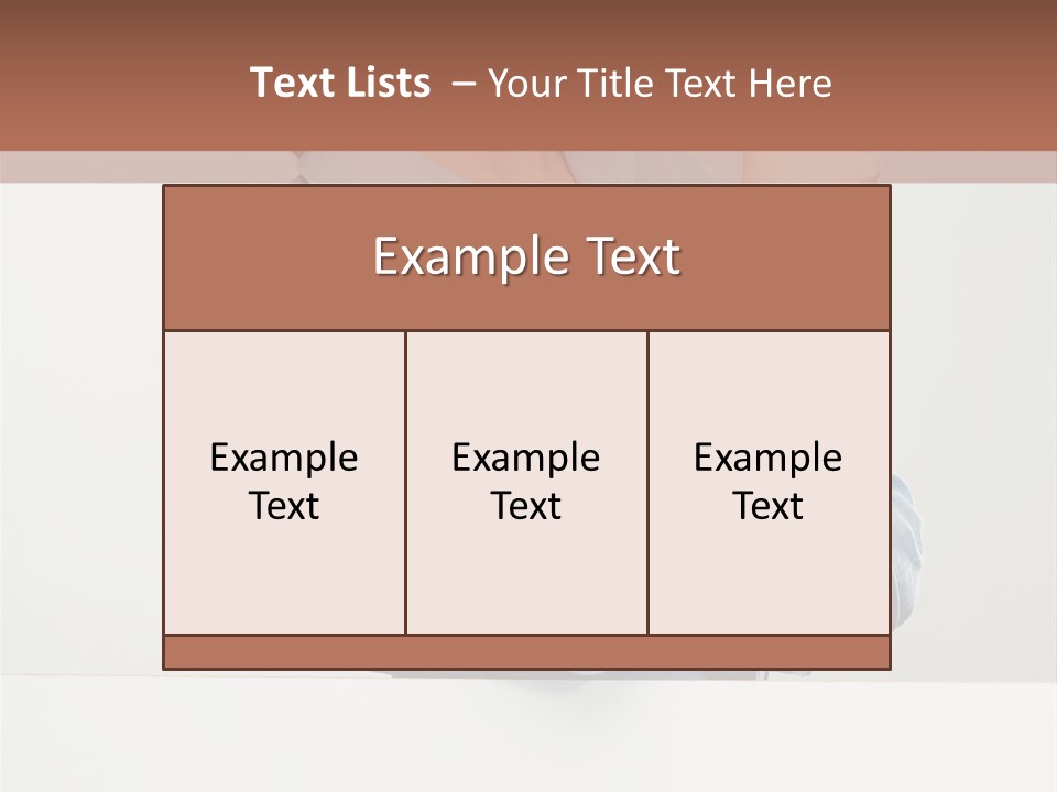 Brunette Thumb Paper PowerPoint Template