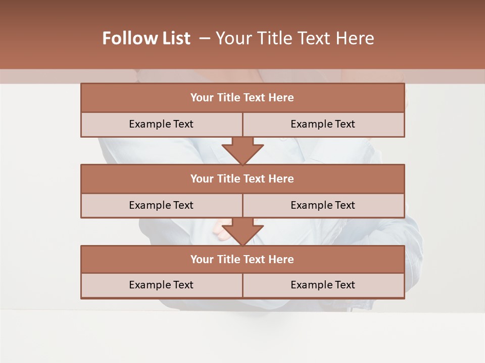 Brunette Thumb Paper PowerPoint Template