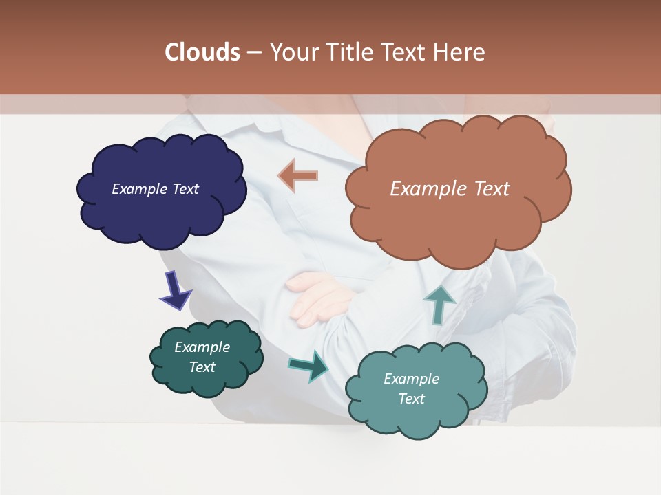 Brunette Thumb Paper PowerPoint Template