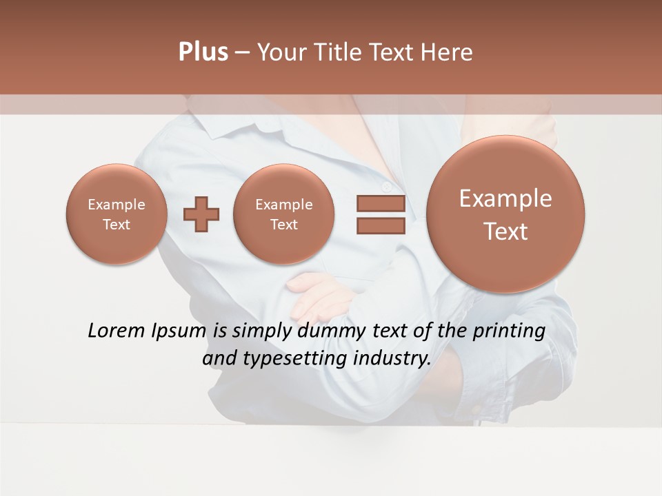 Brunette Thumb Paper PowerPoint Template