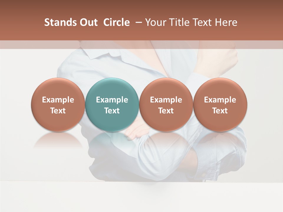 Brunette Thumb Paper PowerPoint Template