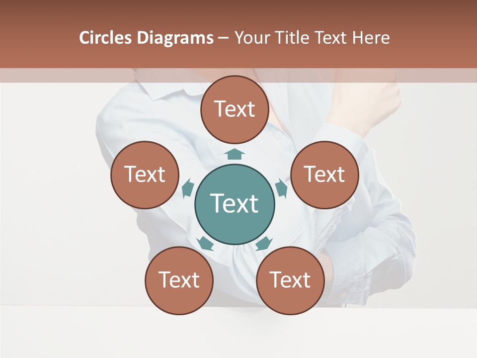 Brunette Thumb Paper PowerPoint Template