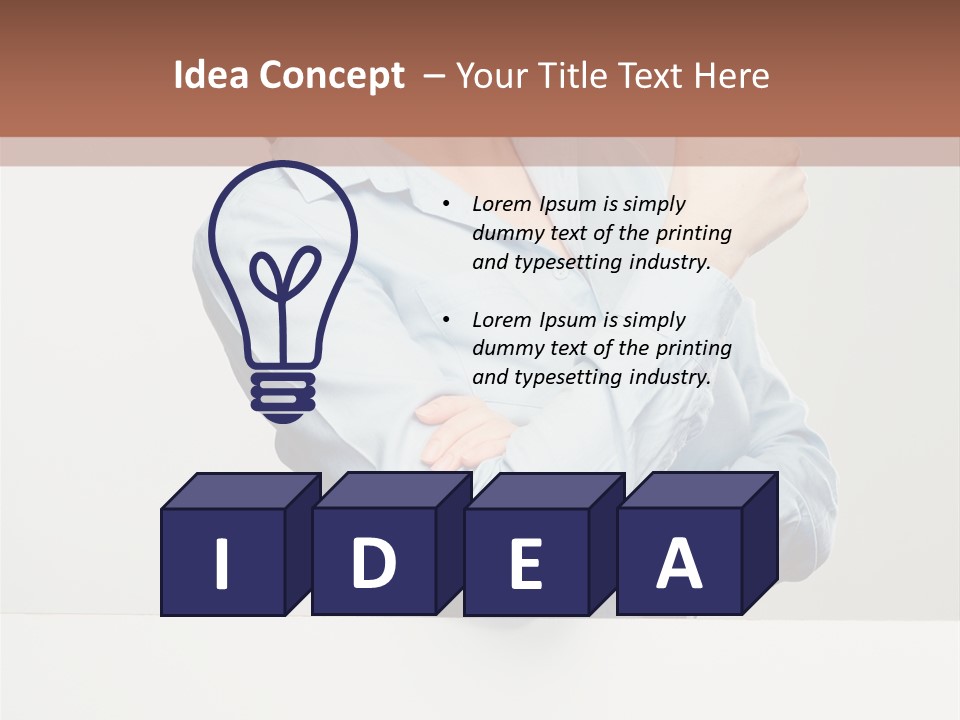 Brunette Thumb Paper PowerPoint Template