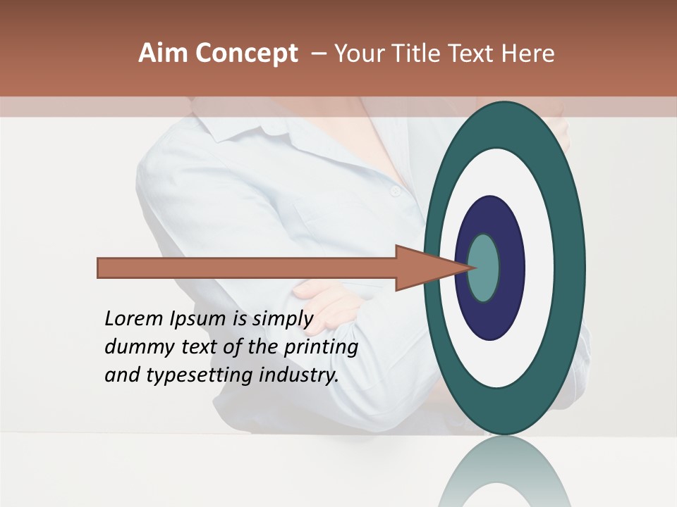 Brunette Thumb Paper PowerPoint Template