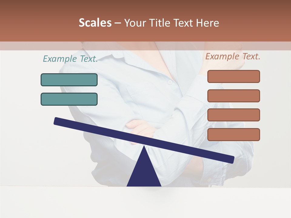 Brunette Thumb Paper PowerPoint Template