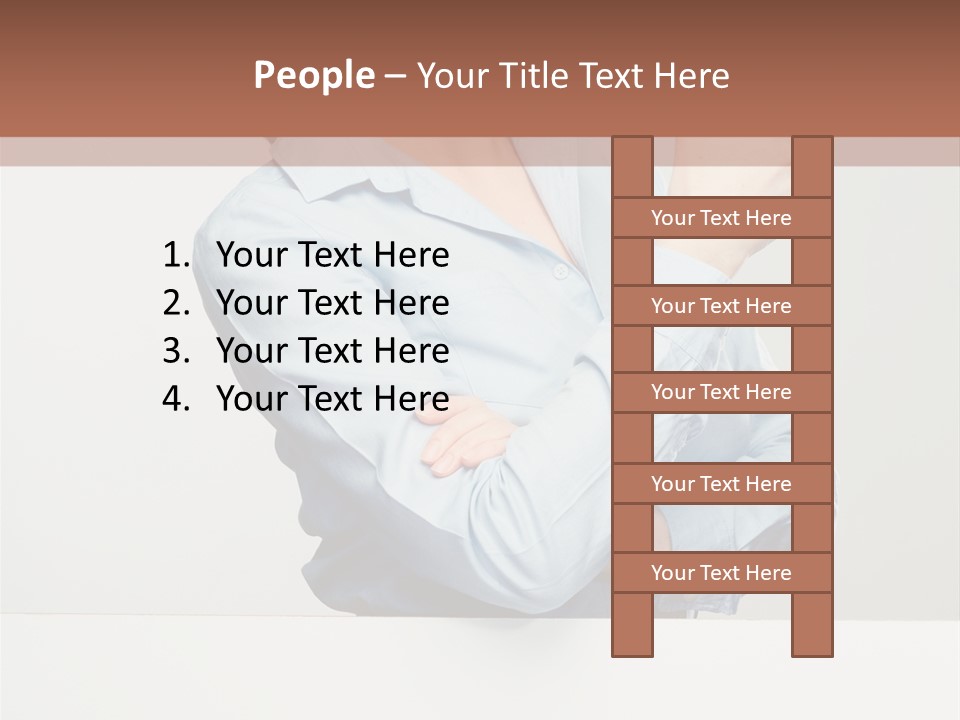 Brunette Thumb Paper PowerPoint Template