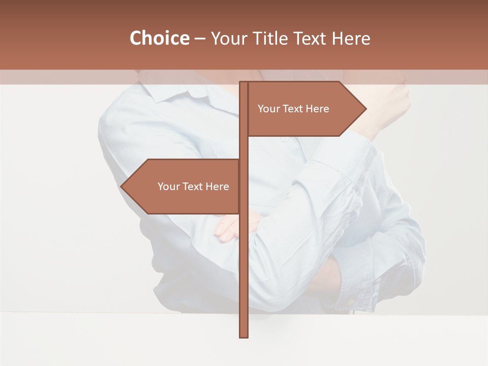 Brunette Thumb Paper PowerPoint Template