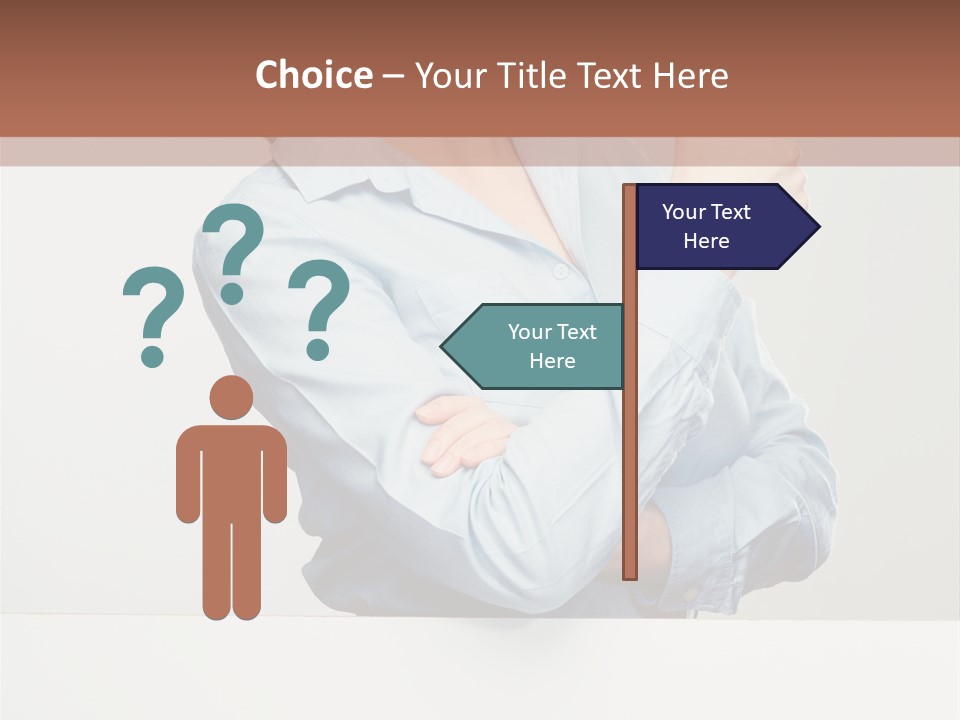 Brunette Thumb Paper PowerPoint Template